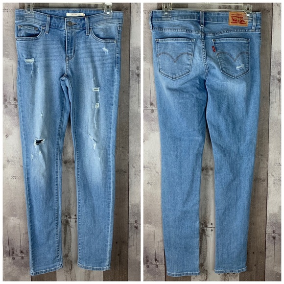 Levi’s 711 Skinny Distressed Jeans size 26 - Picture 2 of 8